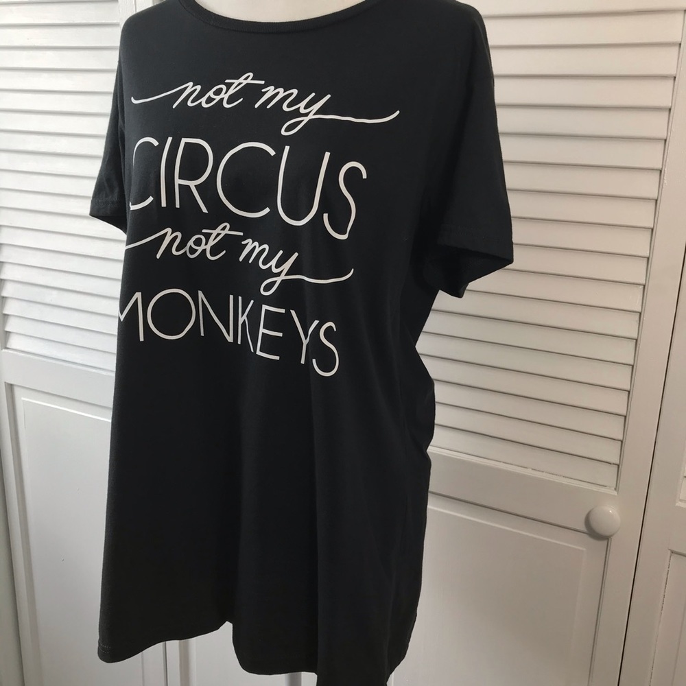 3/$25 AIR WAVES Black Cotton Shirt Size XL - Picture 5 of 6